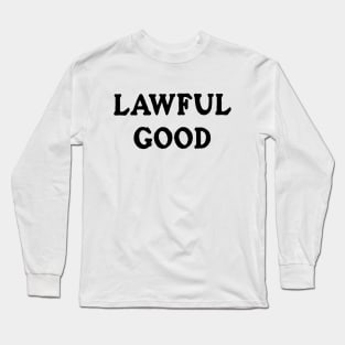 Lawful Good (White) Long Sleeve T-Shirt